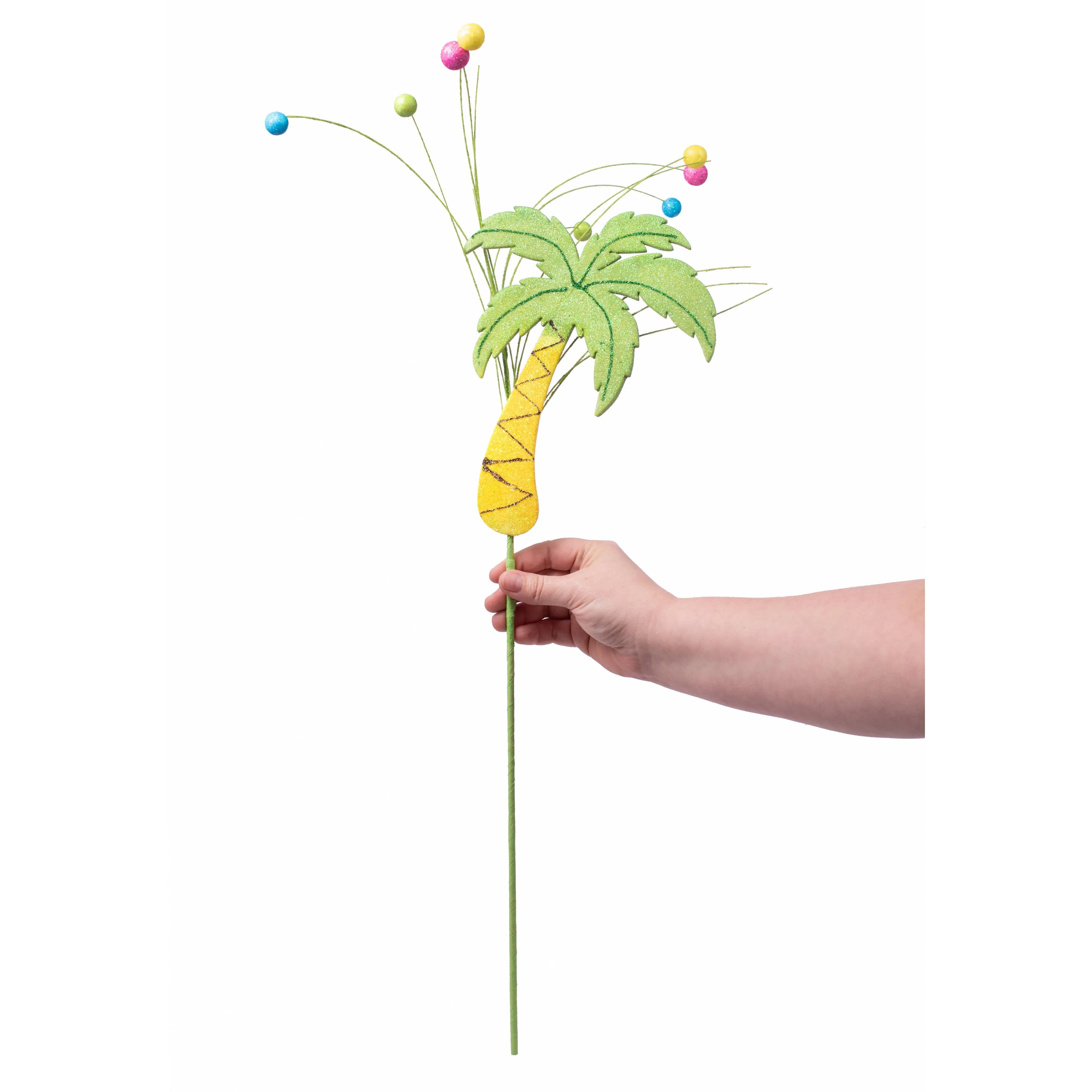 29" Glitter Palm Tree Spray