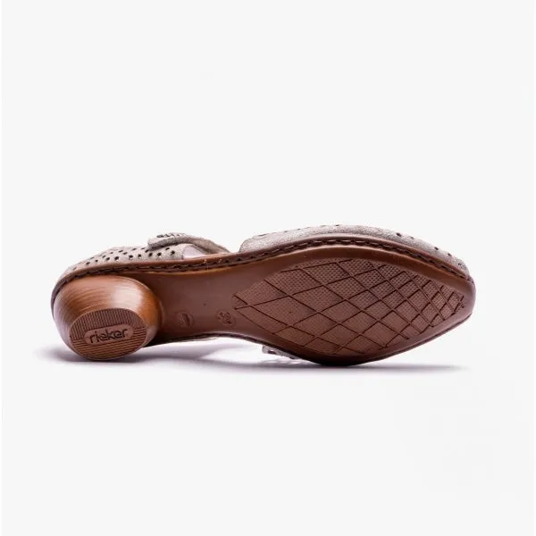 43753-90 Ladies Court Shoes Silver/Platinum