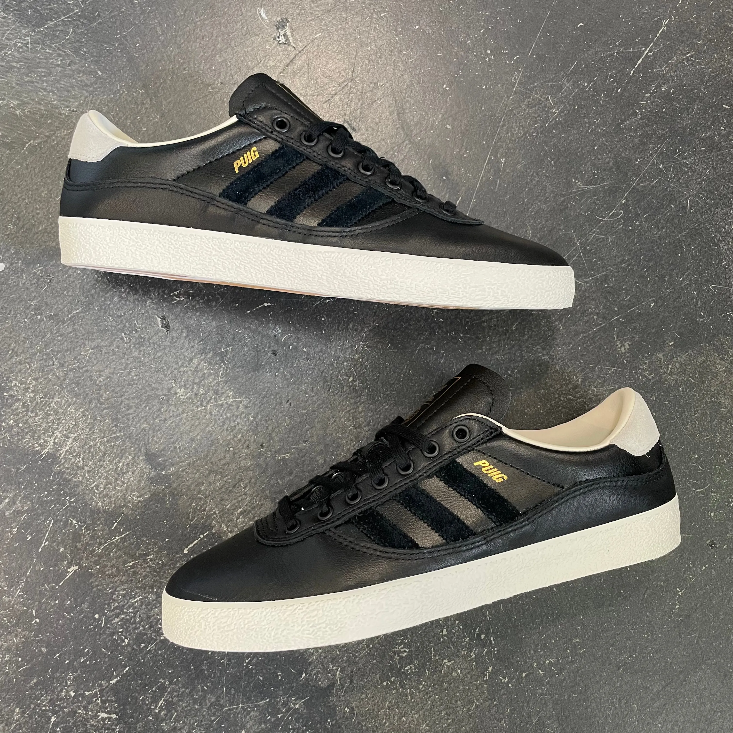 Adidas Puig Indoor Black/Black Leather