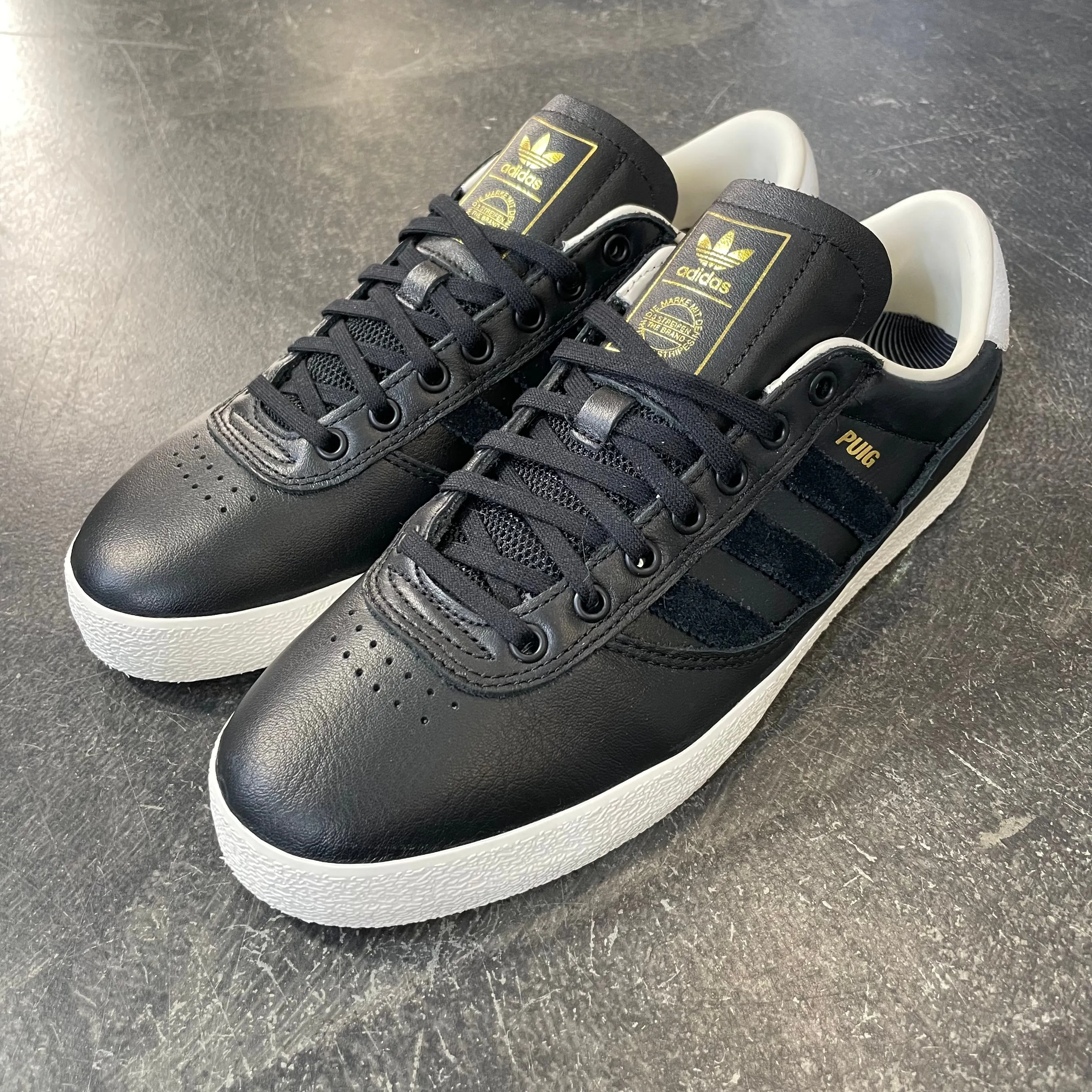 Adidas Puig Indoor Black/Black Leather