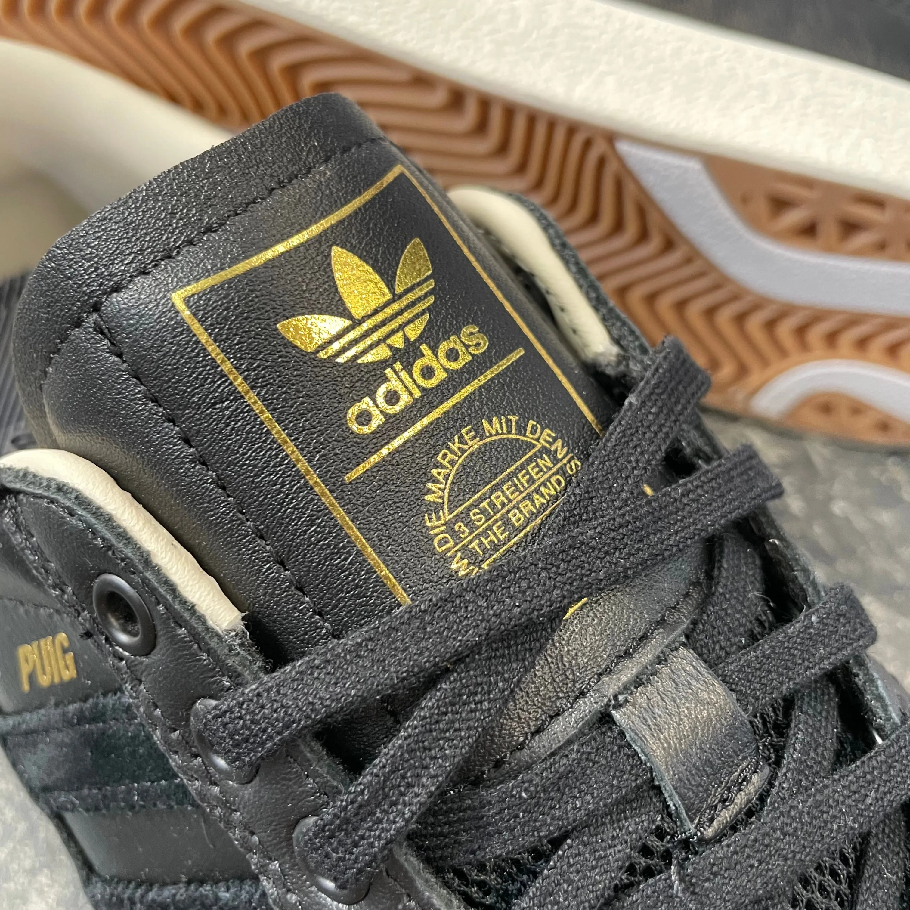 Adidas Puig Indoor Black/Black Leather