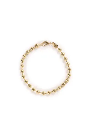 All Around Beaded Bracelet - Gold