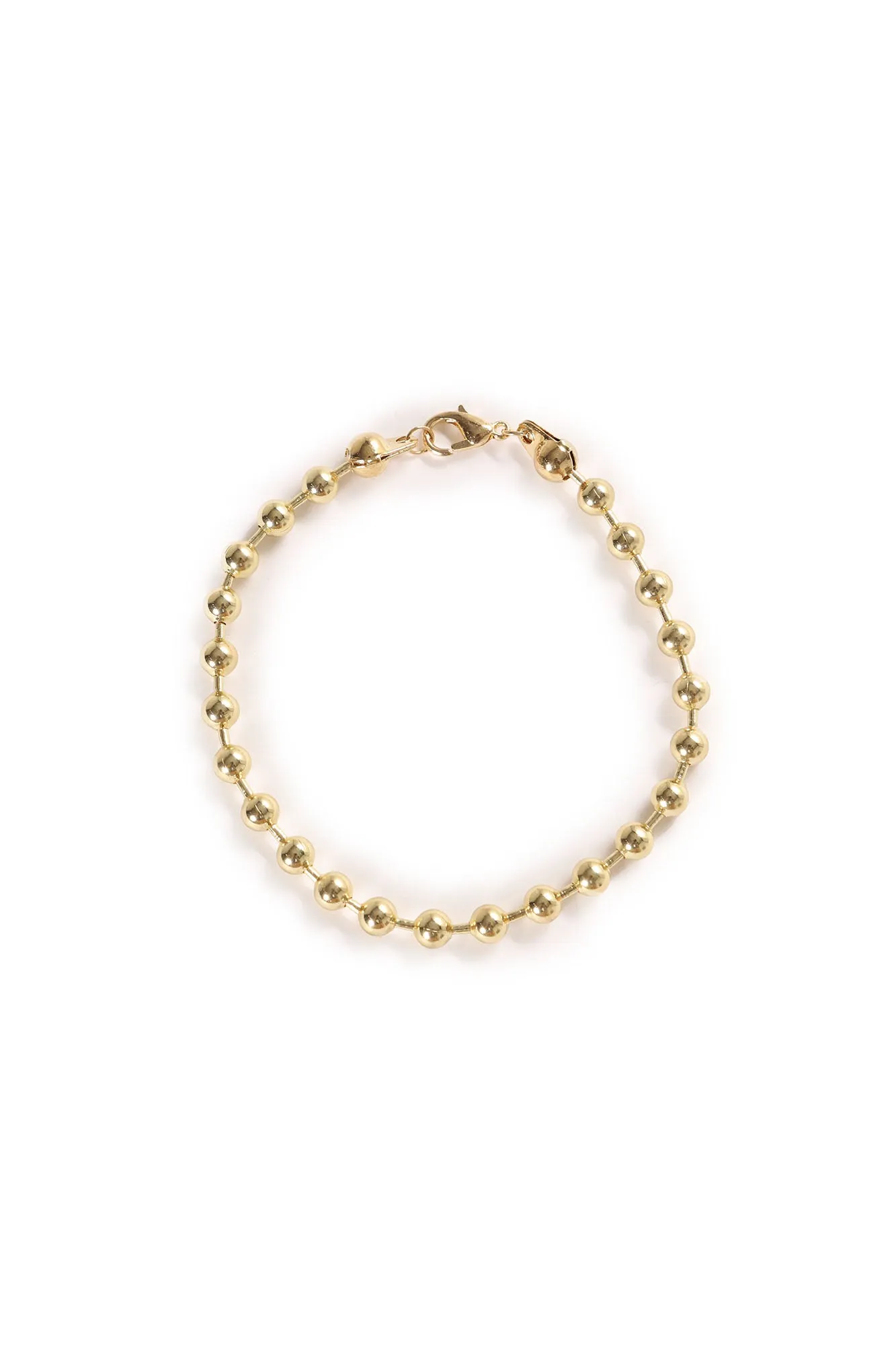 All Around Beaded Bracelet - Gold