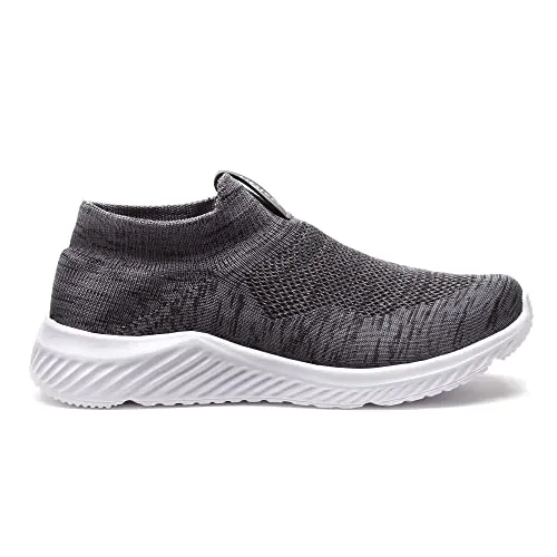 ASIAN Men's Moonwalk-01 Sports Walking,Running & Gym Shoes with Eva Sole Extra Jump Casual Slip-on Shoes for Men's & Boy's… Dark Grey