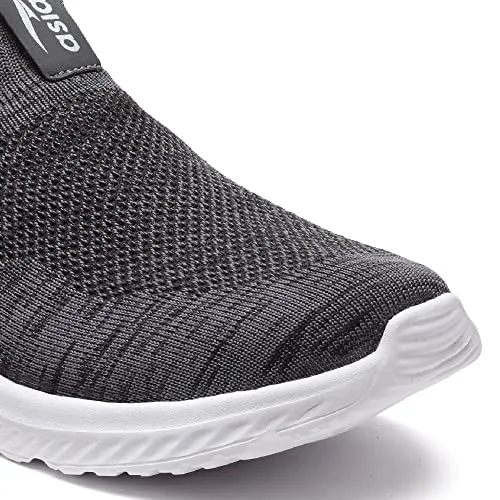 ASIAN Men's Moonwalk-01 Sports Walking,Running & Gym Shoes with Eva Sole Extra Jump Casual Slip-on Shoes for Men's & Boy's… Dark Grey
