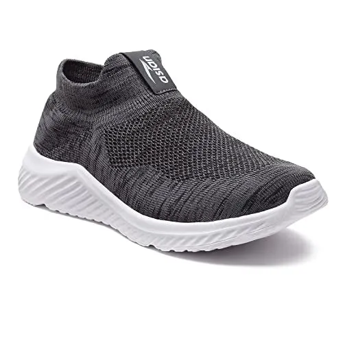 ASIAN Men's Moonwalk-01 Sports Walking,Running & Gym Shoes with Eva Sole Extra Jump Casual Slip-on Shoes for Men's & Boy's… Dark Grey