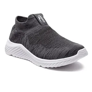 ASIAN Men's Moonwalk-01 Sports Walking,Running & Gym Shoes with Eva Sole Extra Jump Casual Slip-on Shoes for Men's & Boy's… Dark Grey