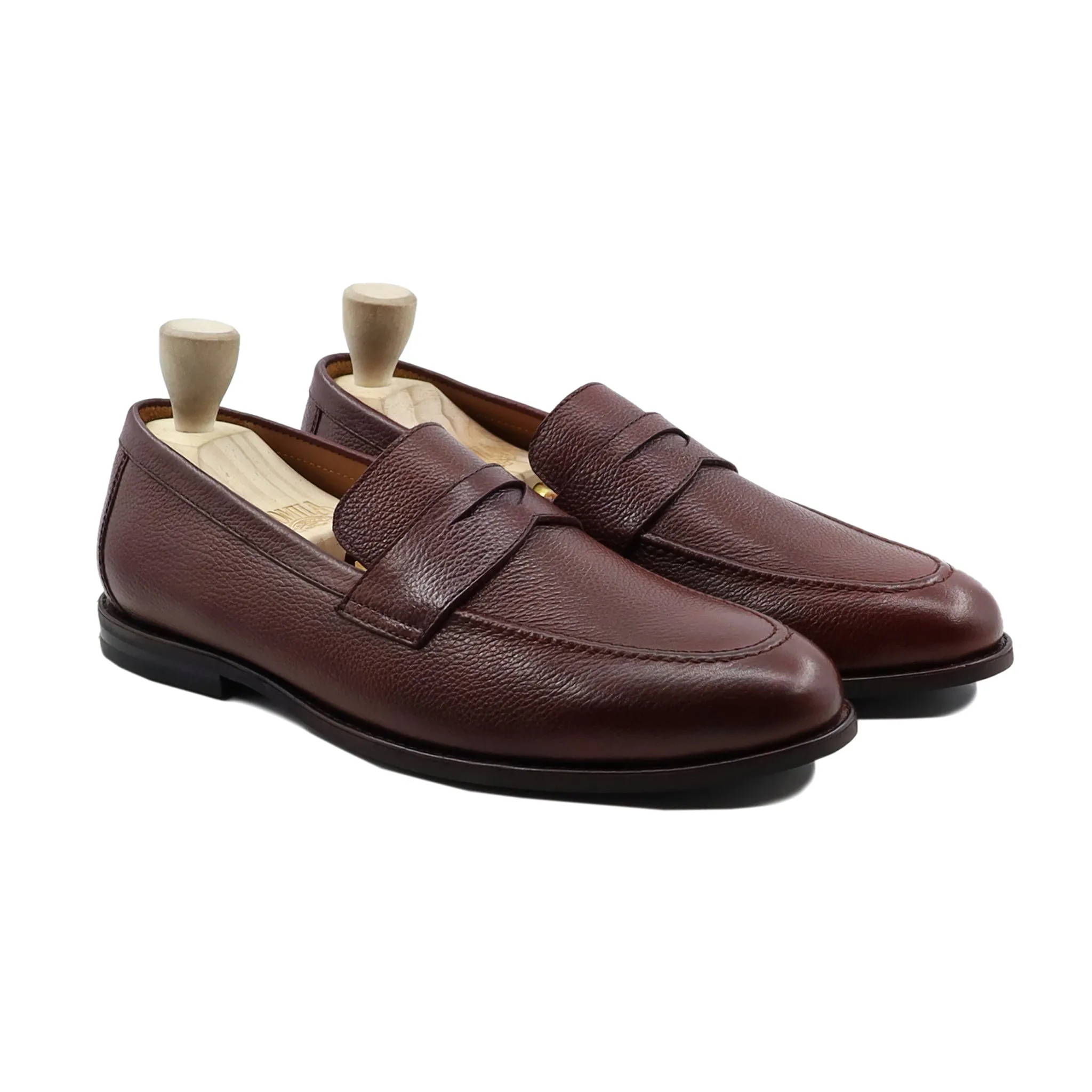 Barq - Men's Oxblood Pebble Grain Loafer