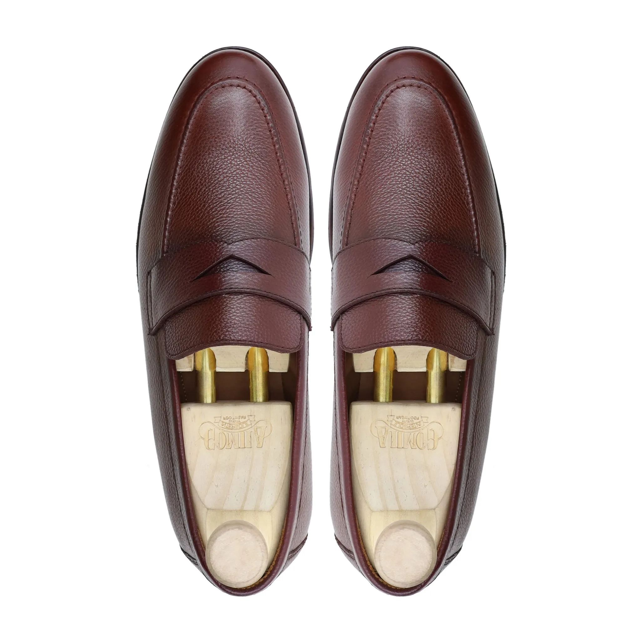 Barq - Men's Oxblood Pebble Grain Loafer
