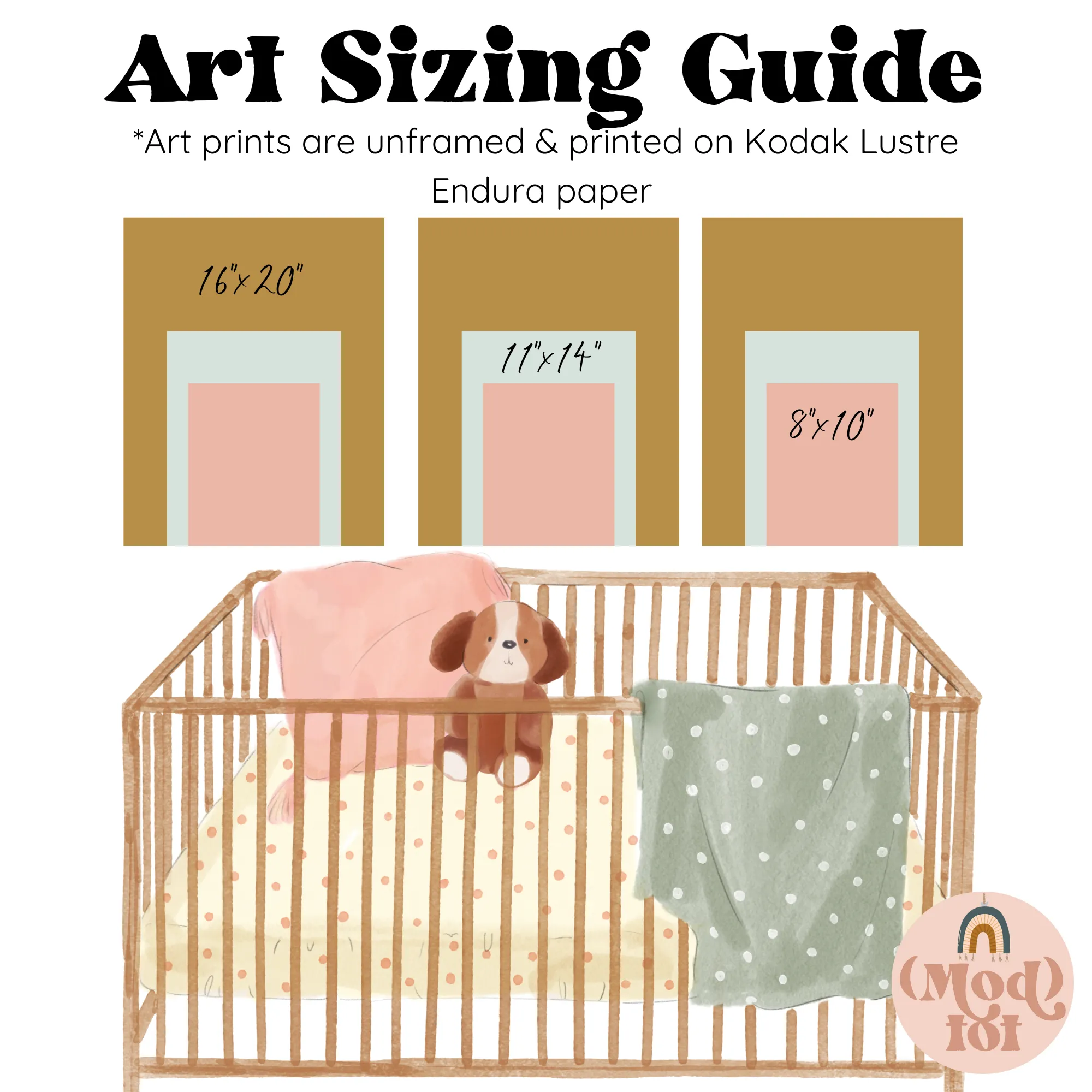Boho Desert Sage Nursery Starter Crib Bedding Set