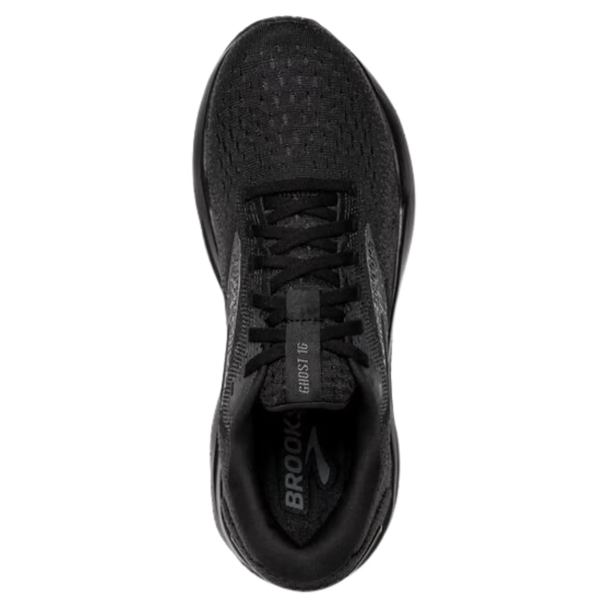 Brooks Men's 110418 020 Ghost 16 Black Black Ebony Cushion Support Running Shoes (WIDE)