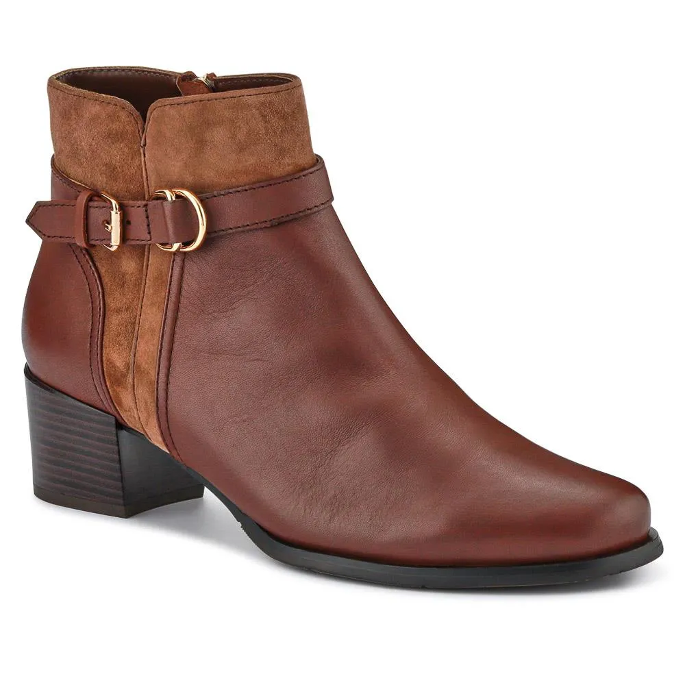 Buckled Block-Heel Ankle Boots - BEDEN40510 / 327 487