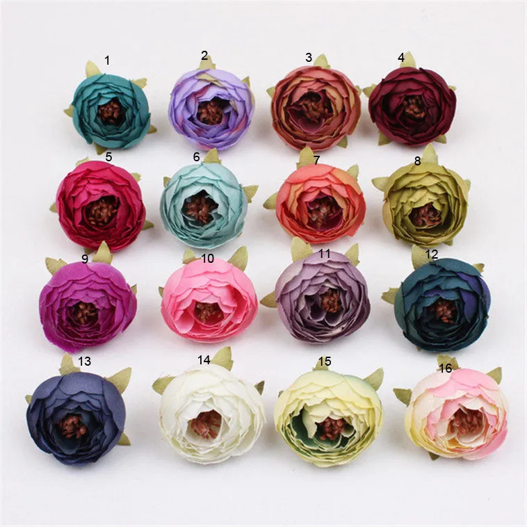 Bulk Silk Flowers Small Peony Flower Heads 300pcs