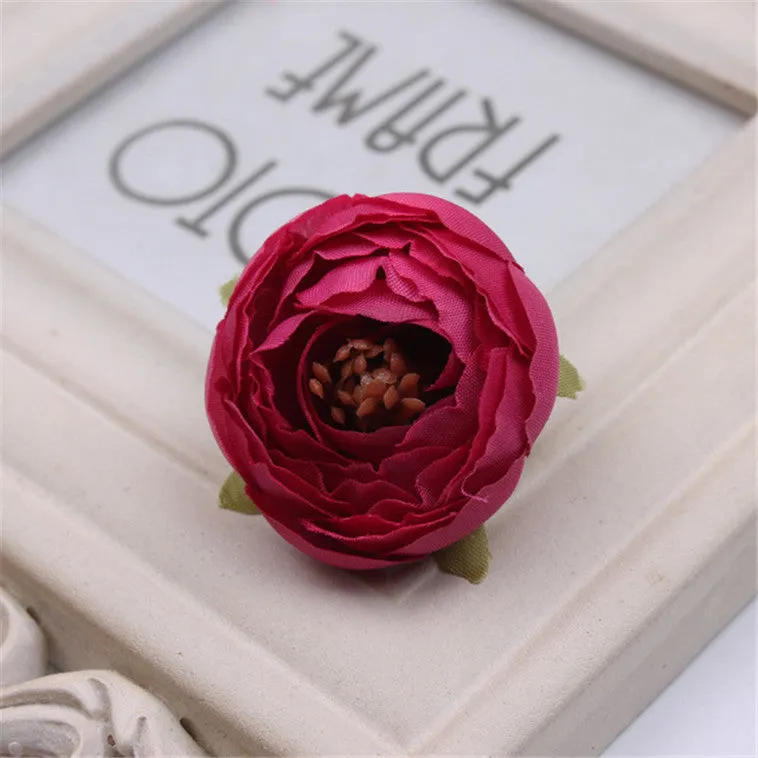 Bulk Silk Flowers Small Peony Flower Heads 300pcs