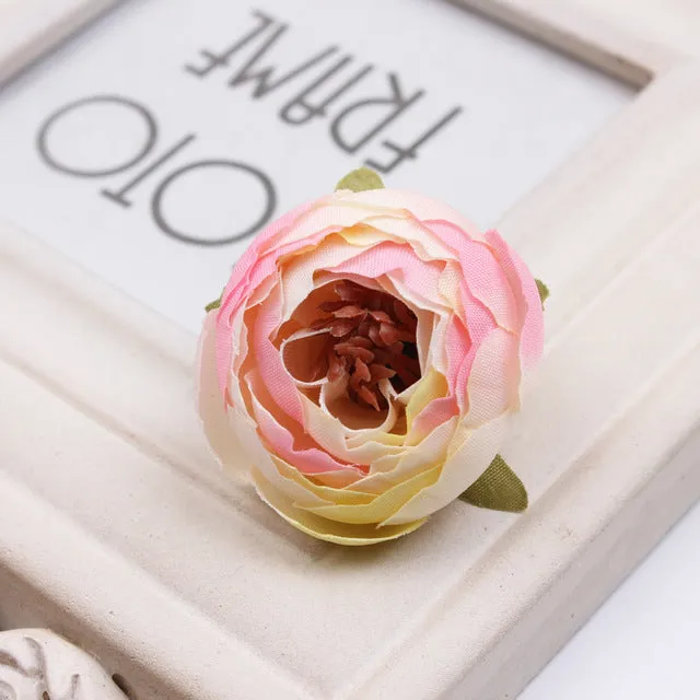 Bulk Silk Flowers Small Peony Flower Heads 300pcs