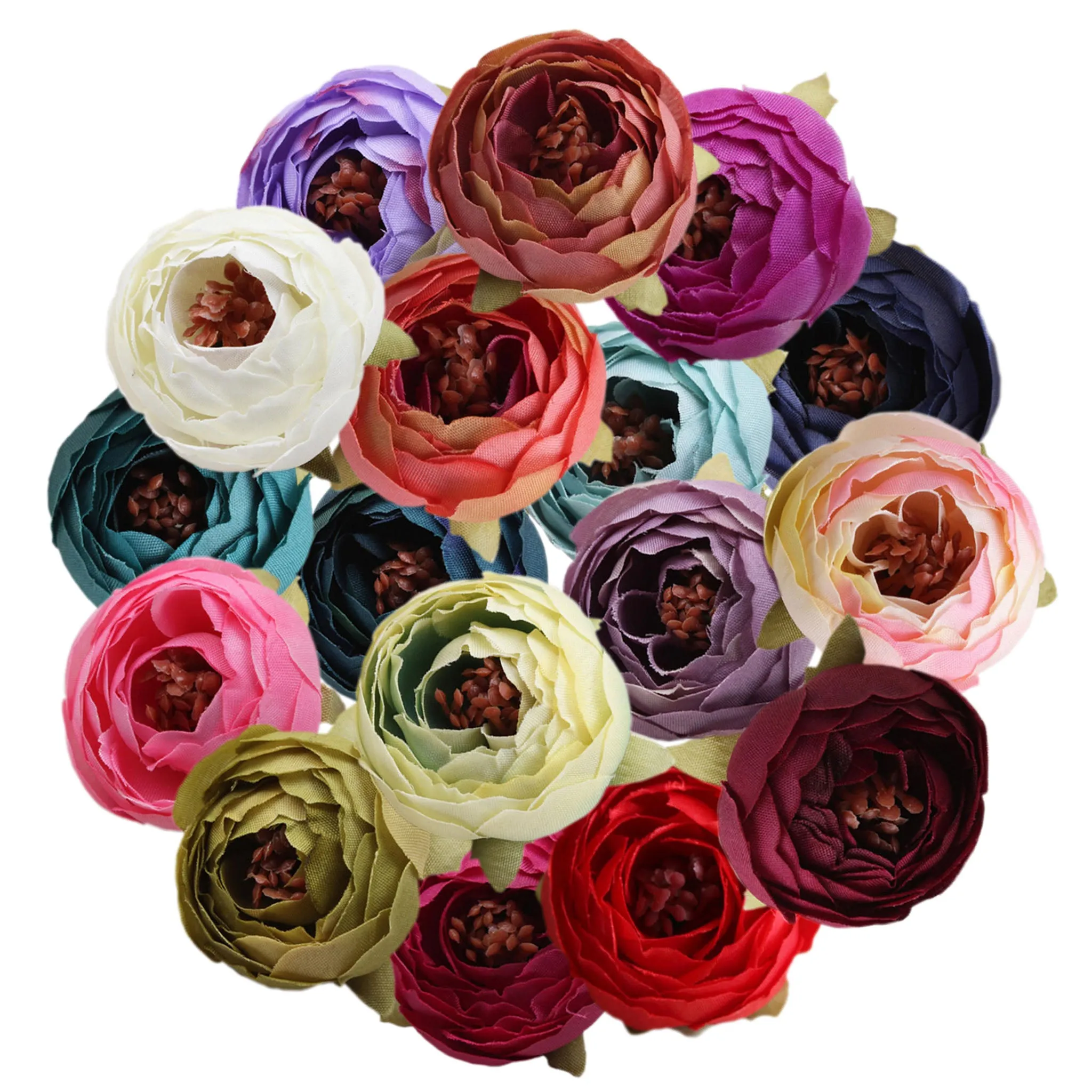Bulk Silk Flowers Small Peony Flower Heads 300pcs