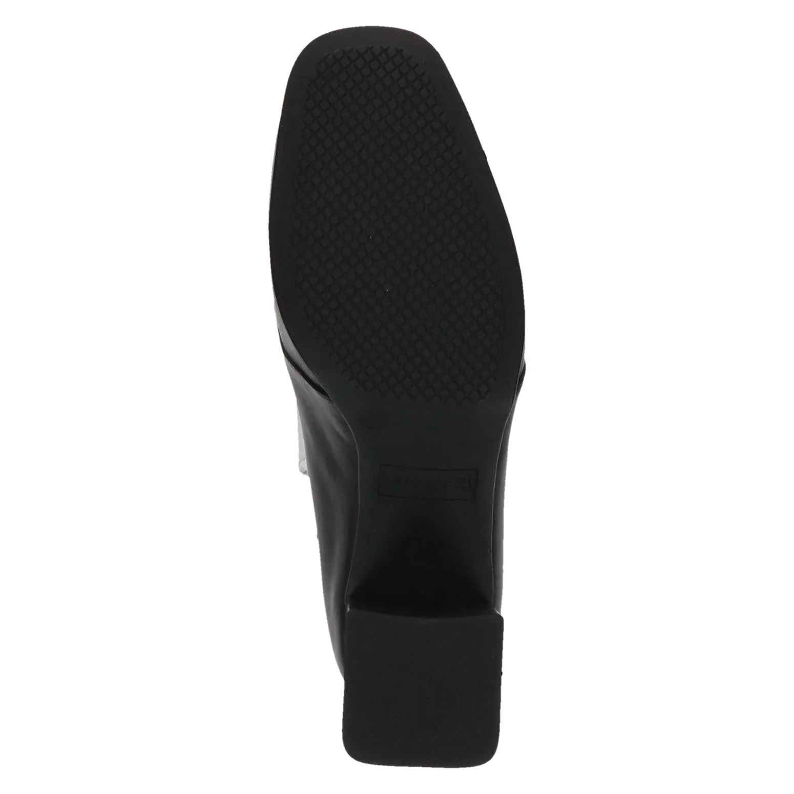 Caprice Ladies Bock Heel Tab Front Court Shoe