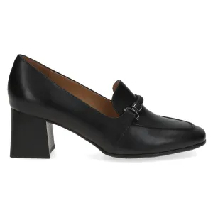 Caprice Ladies Bock Heel Tab Front Court Shoe