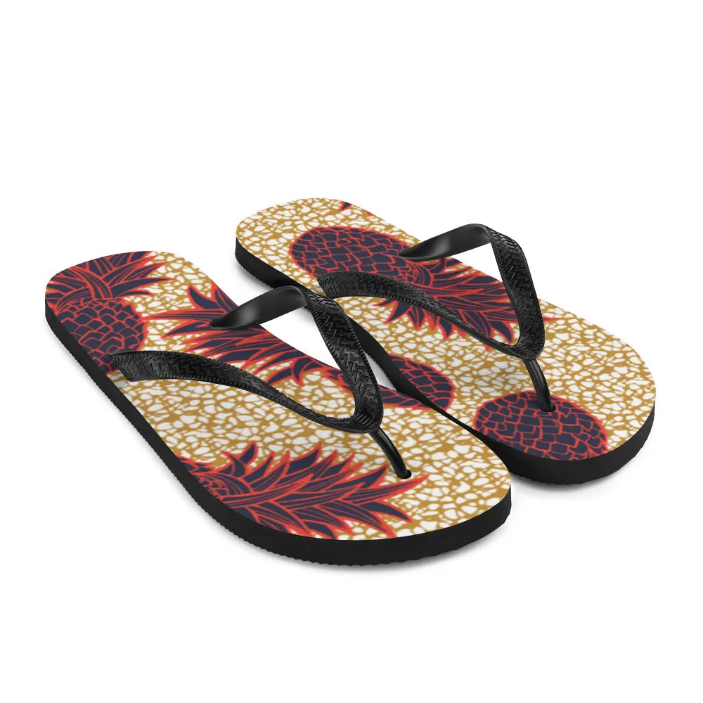 Caribbean Pineapple Flip-Flops