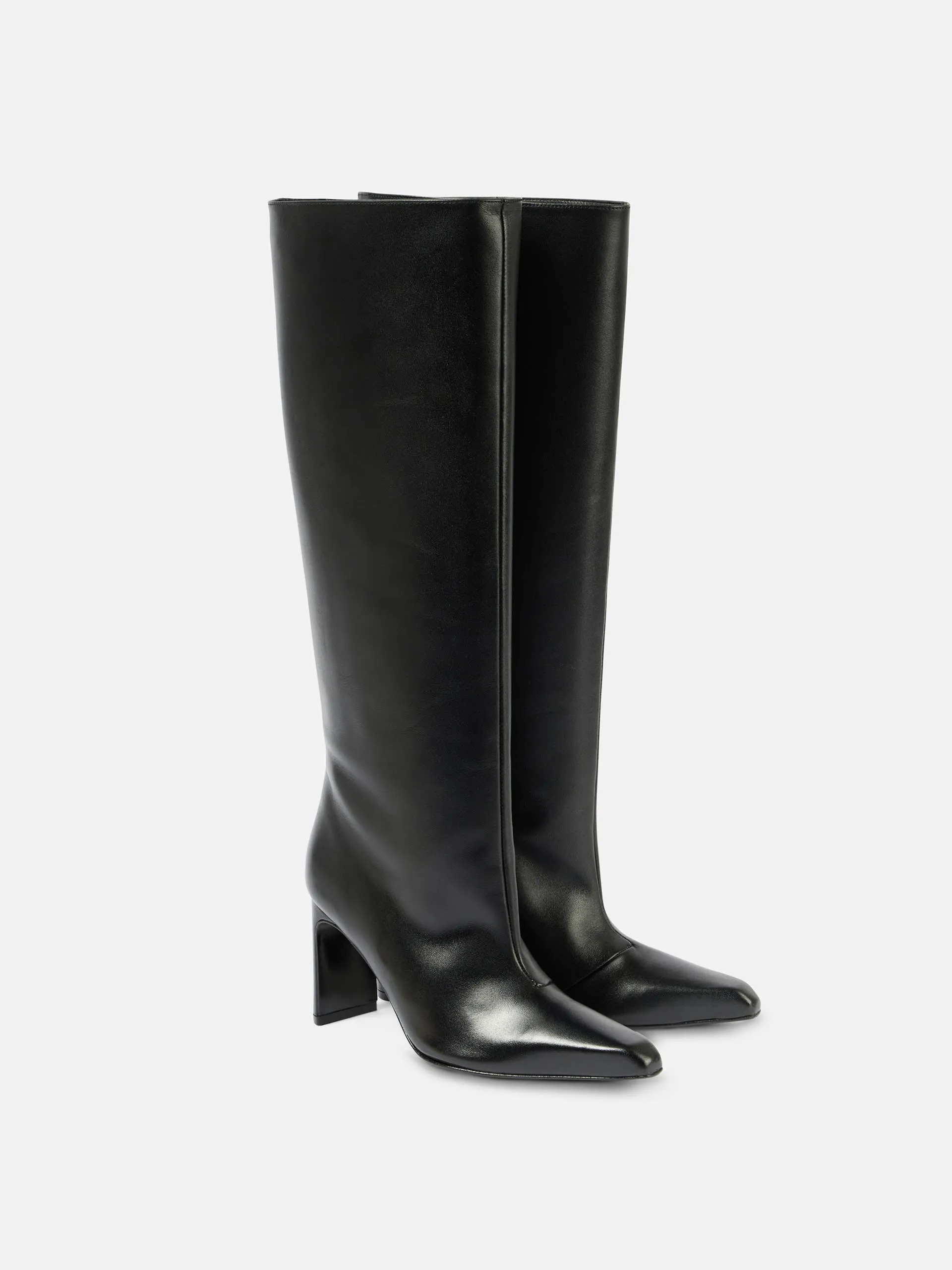 Chic Sophistication leather knee-high boots