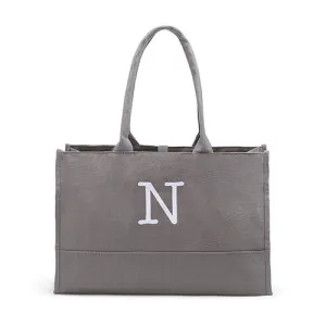 City Tote - Solid Box Tote - Gray
