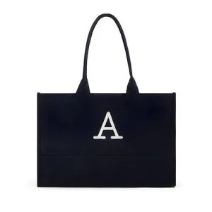 City Tote - Solid Box Tote - Navy
