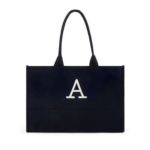 City Tote - Solid Box Tote - Navy