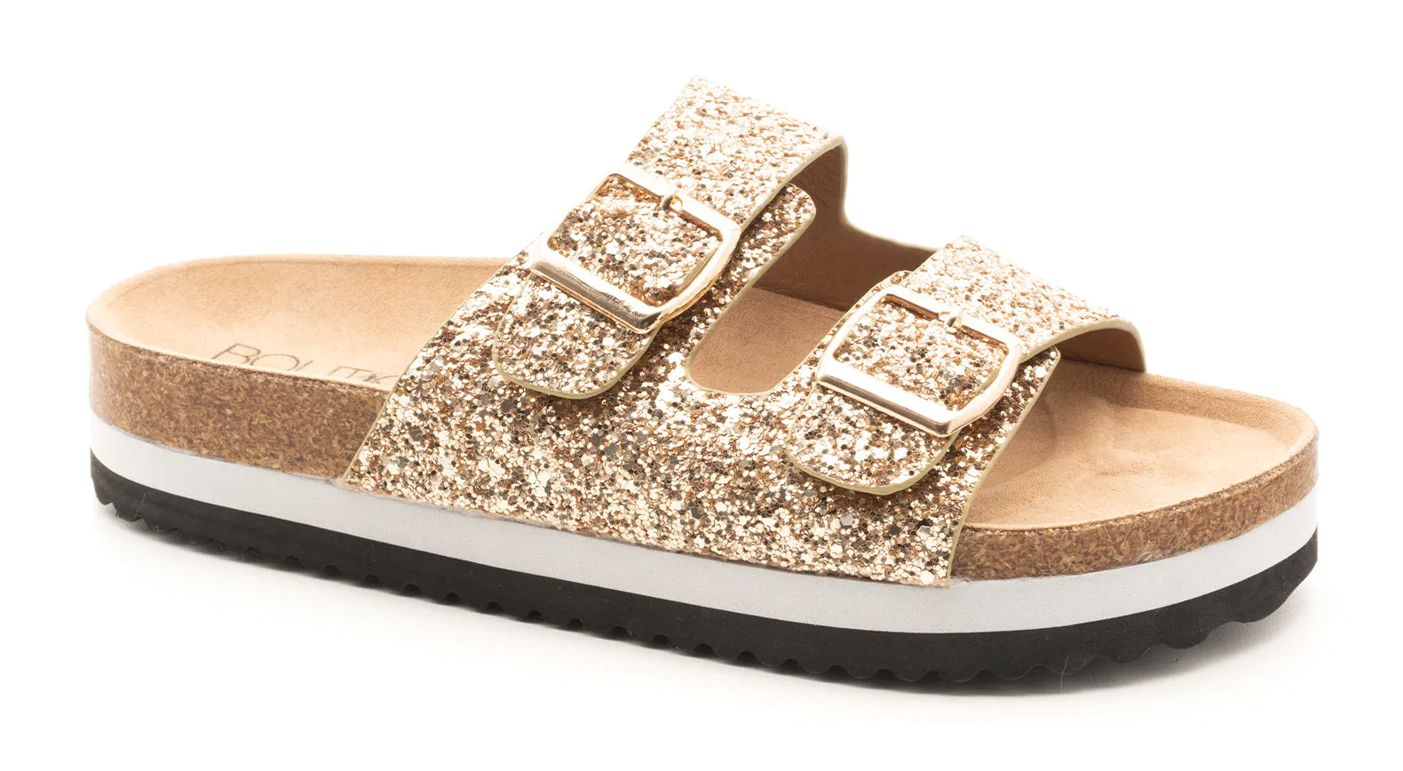 Corkys Beach Babe Adjustable Sandals - Gold Glitter or Rust