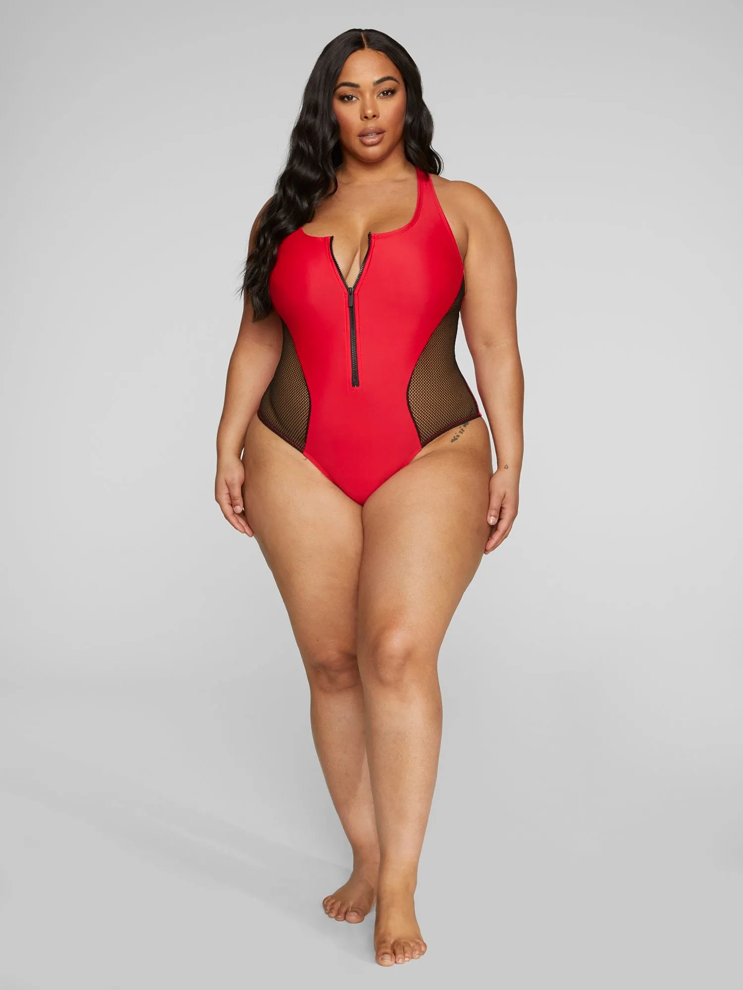 Dascha Zip-Up One-Piece Swimsuit