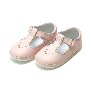 Dottie Scalloped T-Strap Mary Jane Baby - Pink