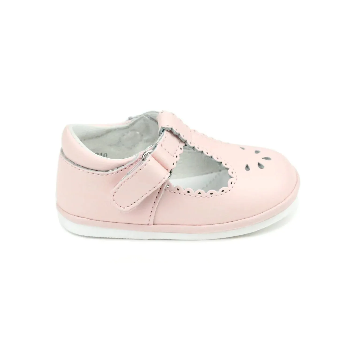 Dottie Scalloped T-Strap Mary Jane Baby - Pink