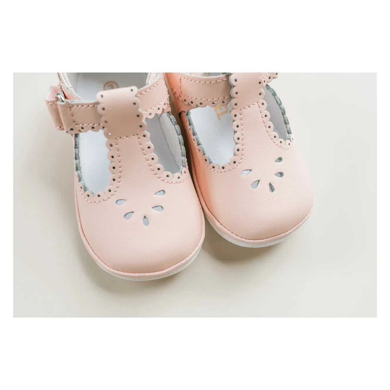 Dottie Scalloped T-Strap Mary Jane Baby - Pink