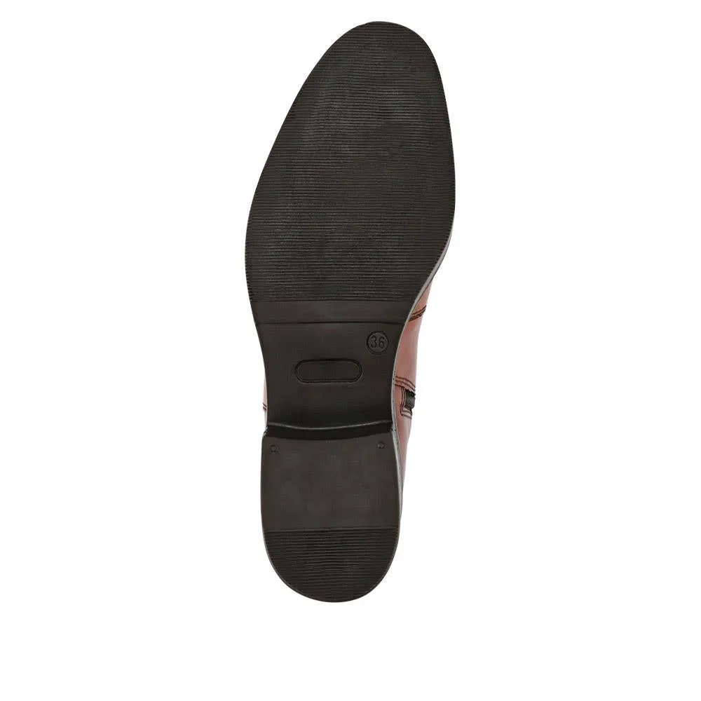 Ellisia Leather Stretch-Fit Long Boots - ELLISIA / 326 064