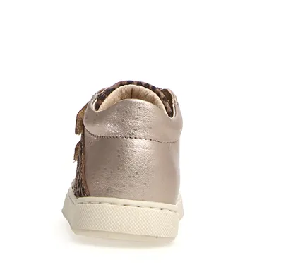 Falcotto Girl's Gazer Jaguar Fashion Sneakers, Platinum/Taupe