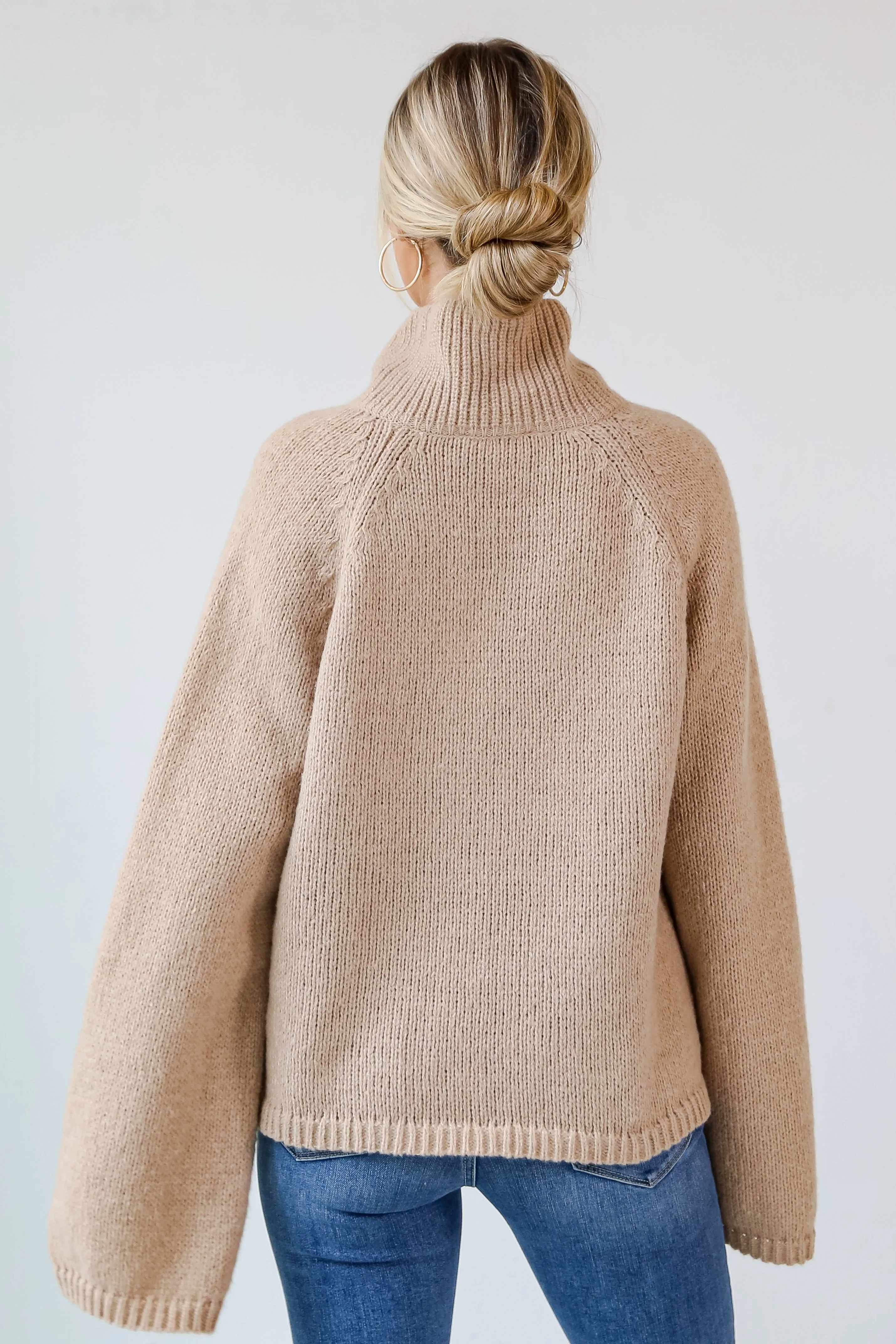 FINAL SALE - Winter Wishes Mocha Oversized Sweater