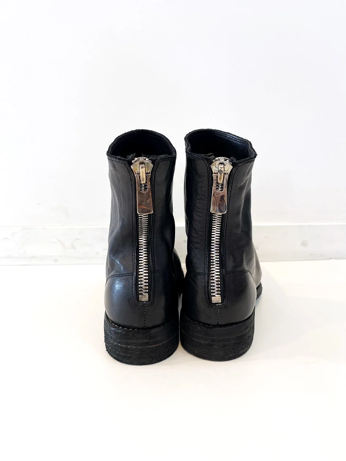GUIDI  BACK ZIP BOOTS