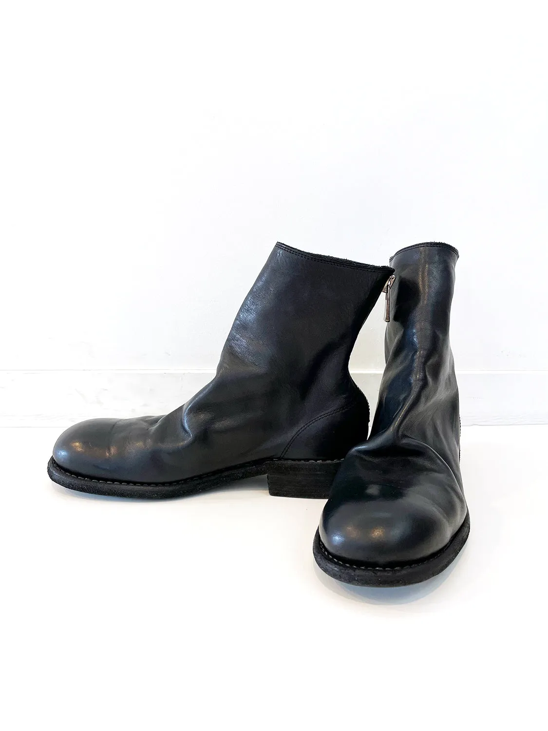 GUIDI  BACK ZIP BOOTS