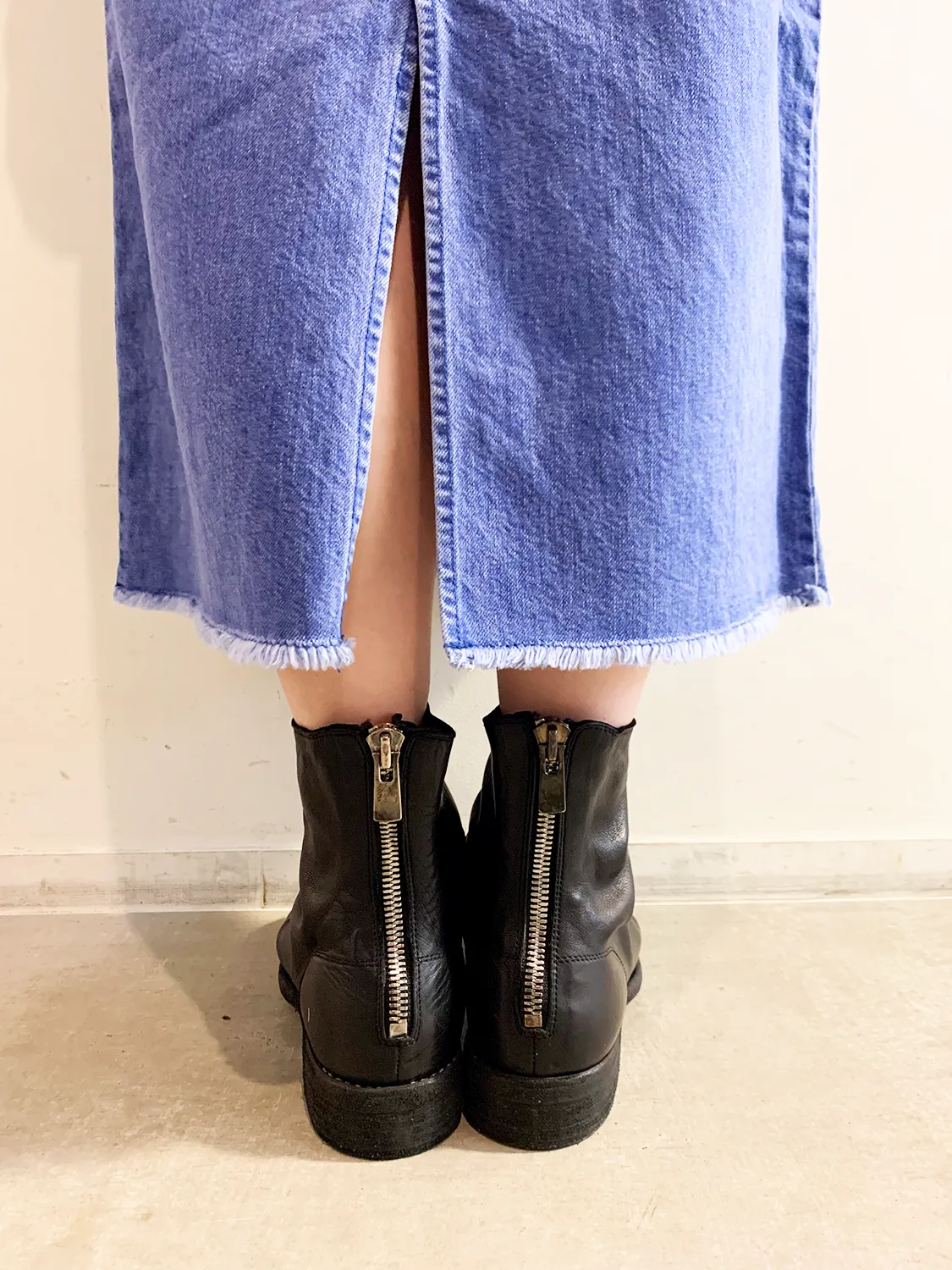 GUIDI  BACK ZIP BOOTS