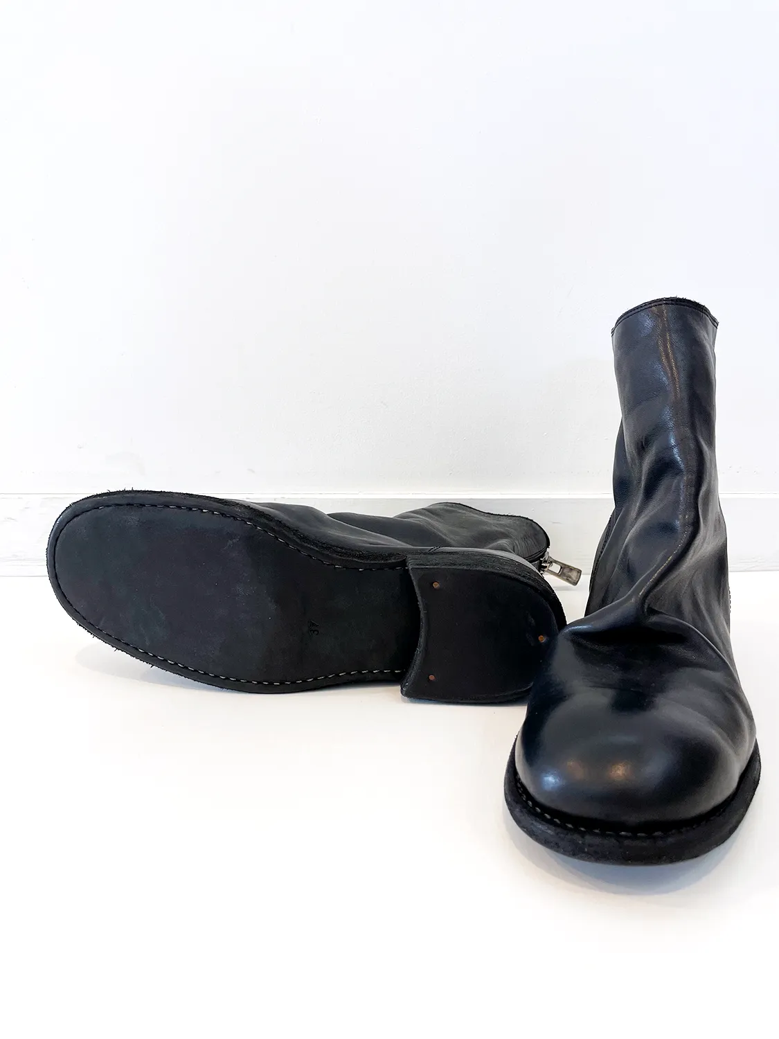 GUIDI  BACK ZIP BOOTS