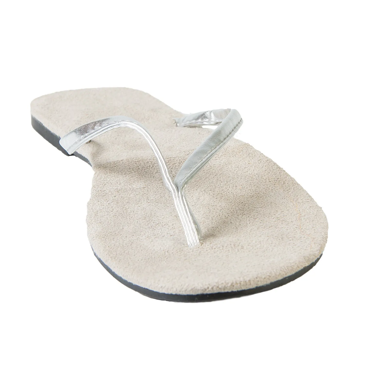 Hounds Women's Bendable Flip Flops - Silver