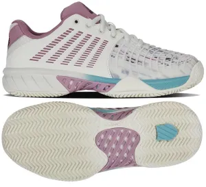 K-Swiss Express Light 3 Womens Padel Shoes - White / Pink / Turquoise