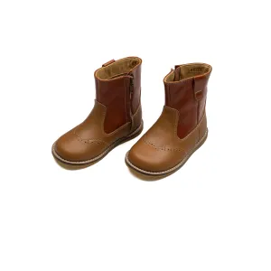 Leather Boots - Chestnut