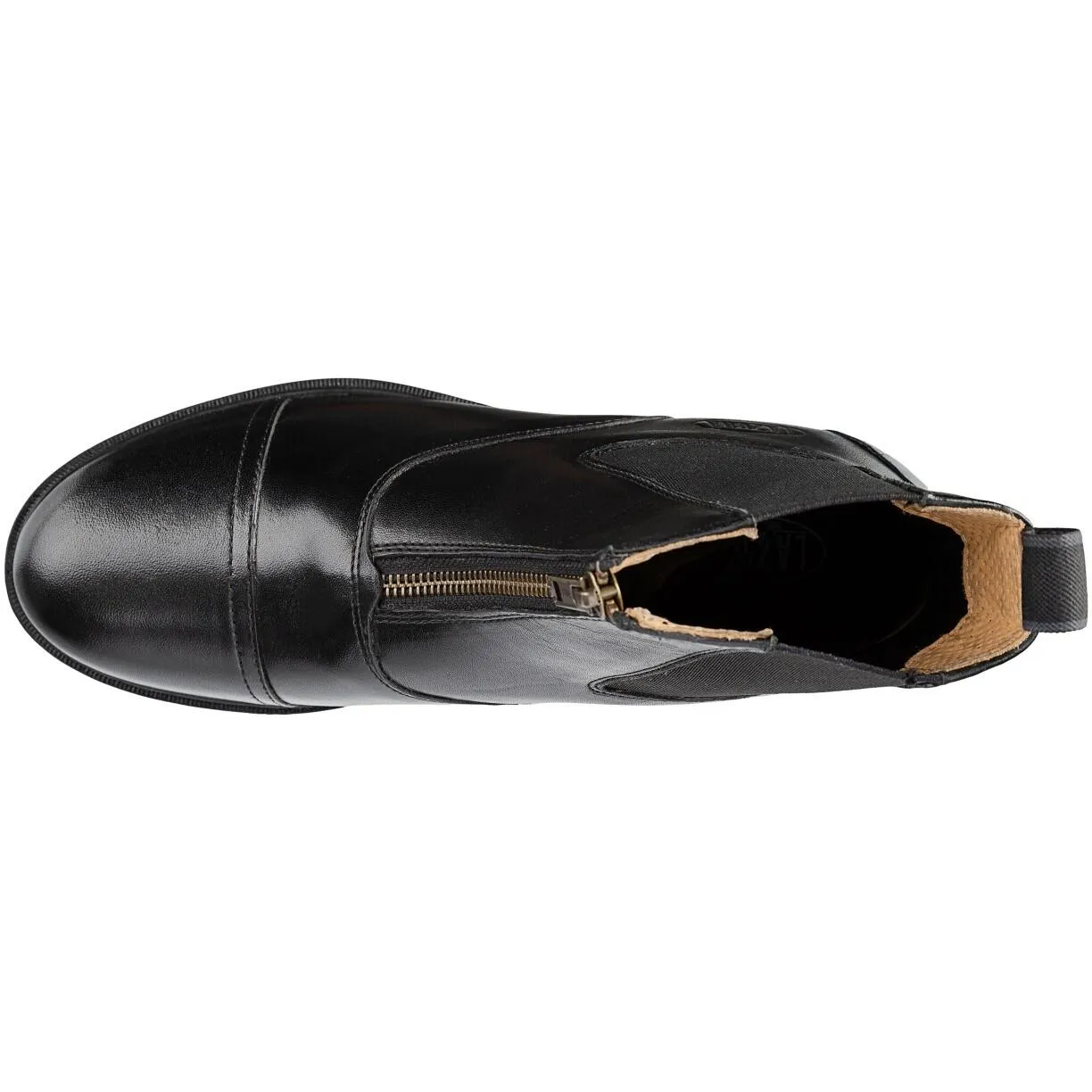 Leather boots Lazura Jodhpur Classic FZ for riding, black