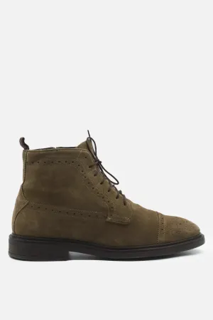 Massimo Dutti Zipper Laces Desert Boots | Suede