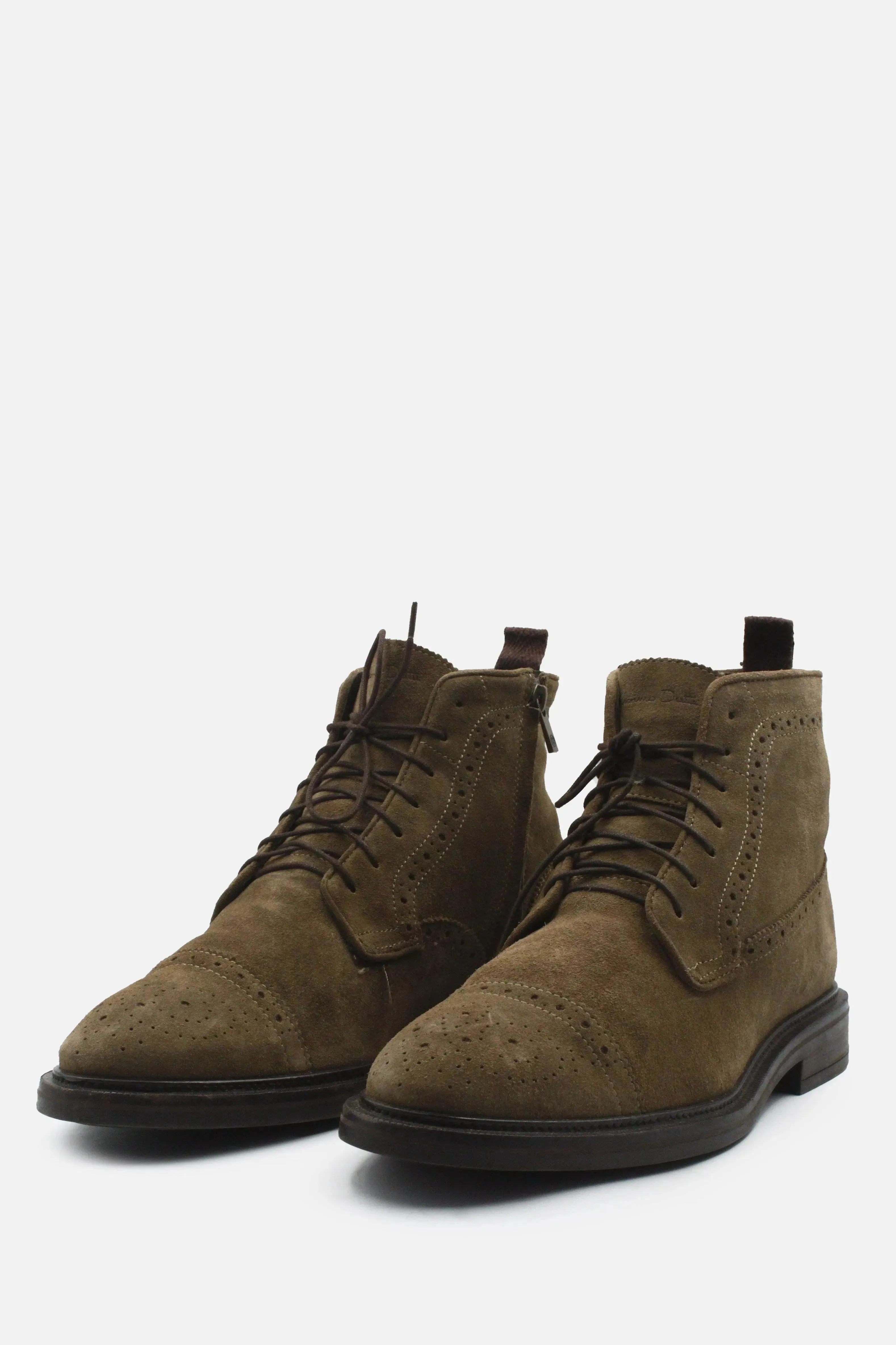 Massimo Dutti Zipper Laces Desert Boots | Suede