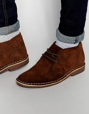 Red Tape Leather Suede Desert Boots