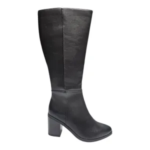 Study Block Heel Knee High Boots