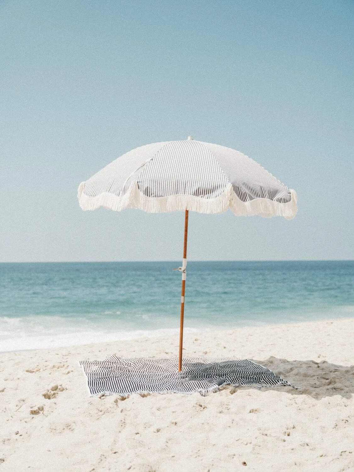 The Beach Blanket - Lauren's Navy Stripe