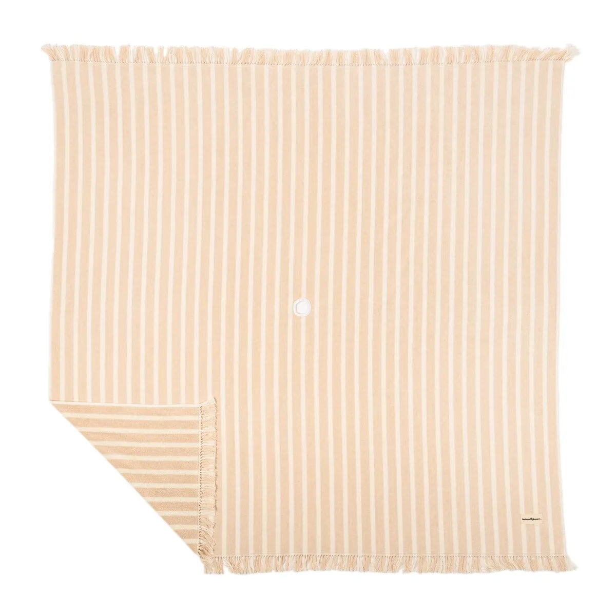 The Beach Blanket - Monaco Natural Stripe