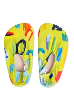 Unisex Pool Shoes Blue Sky Scribbles